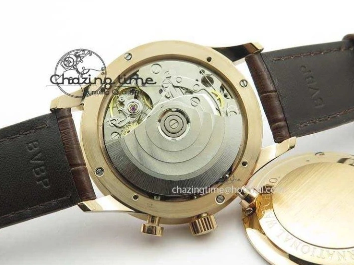 MIROTIME 0418 Portuguese Chrono RG IW371480 ZF 1:1 Best Edition White Dial On Brown Leather Strap A7750 V HighPerformance 7266